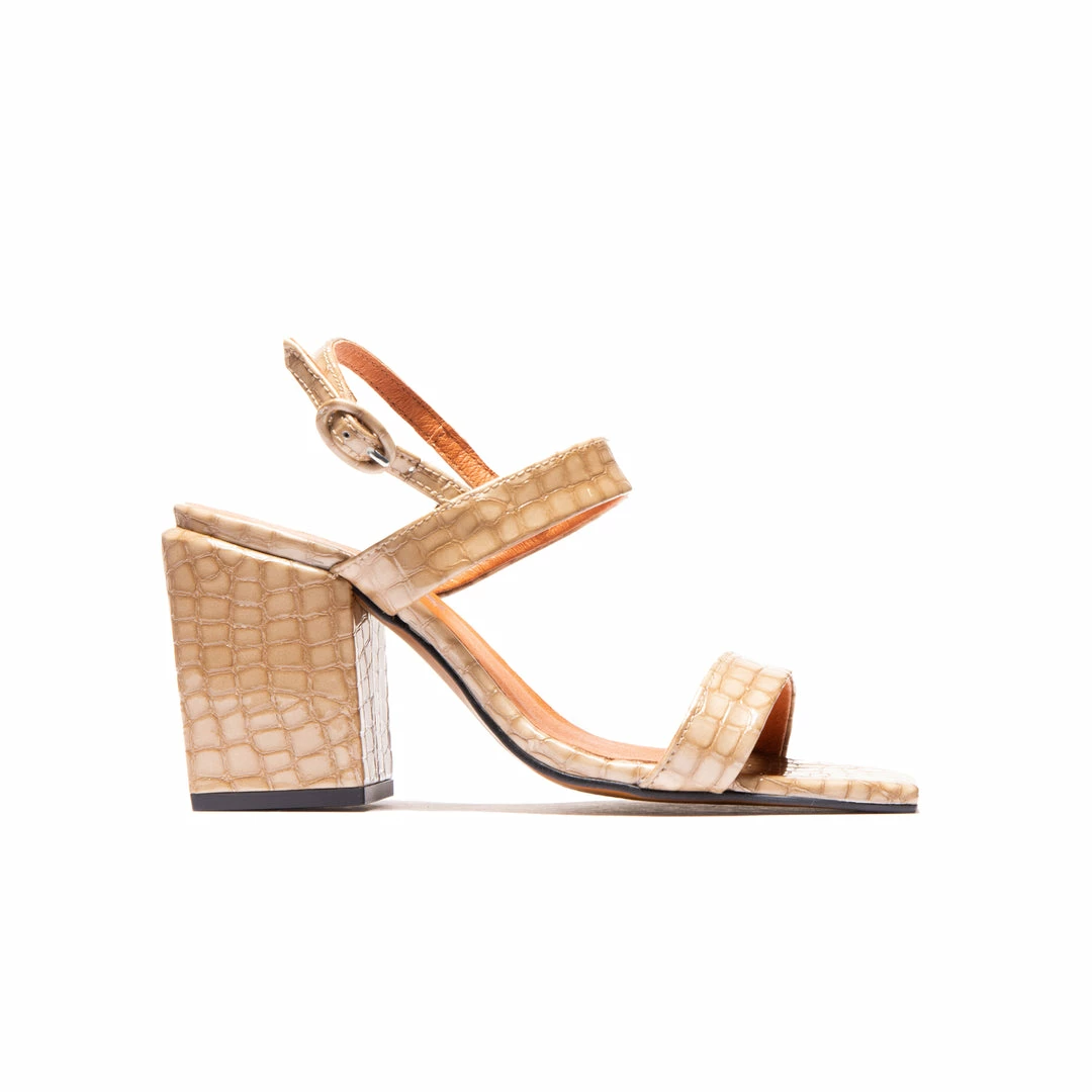 L'INTERVALLE Casablanca Beige Croco 1 L'INTERVALLE Casablanca Beige Croco
