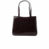 L'INTERVALLE Bancel Dark Brown Croco WOMEN