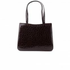 L'INTERVALLE Bancel Dark Brown Croco WOMEN