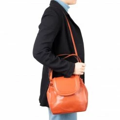 L'INTERVALLE Croisette Dark Orange Leather WOMEN