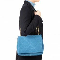 L'INTERVALLE Monna Dark Turquoise Suede WOMEN