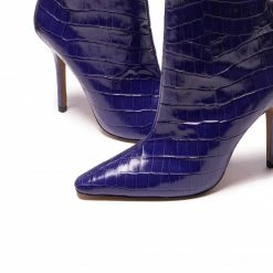 L'INTERVALLE BOOTS Cathy Violet Croco 9 L'INTERVALLE BOOTS Cathy Violet Croco