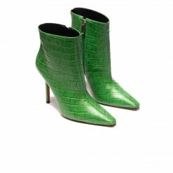 L'INTERVALLE Cathy Green Croco BOOTS
