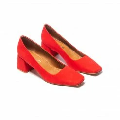 L'INTERVALLE Lorraine True Red Nobuck