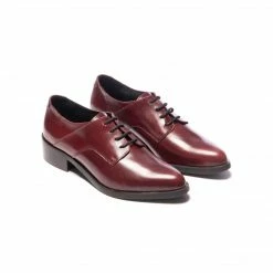 L'INTERVALLE Raven Burgundy Leather