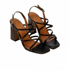 L'INTERVALLE WOMEN Feline Black Leather