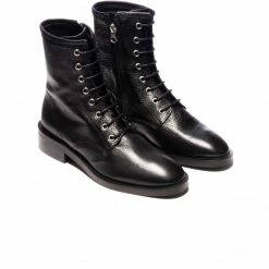 L'INTERVALLE WOMEN Cabrini Black Tumble Leather