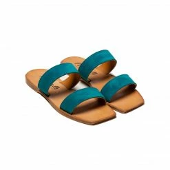 L'INTERVALLE Fayola Turquoise Suede WOMEN