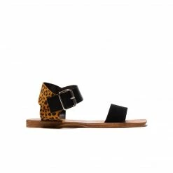 L'INTERVALLE Femi Black/Leopard Leather WOMEN