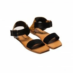 L'INTERVALLE Femi Black/Leopard Leather WOMEN