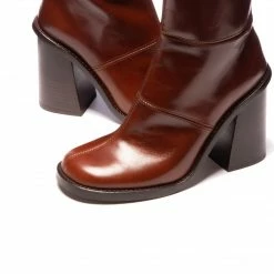 L'INTERVALLE Lilles Chestnut Leather WOMEN