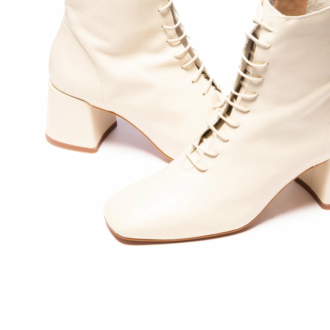 L'INTERVALLE Varick Off White Leather WOMEN 5 L'INTERVALLE Varick Off White Leather WOMEN