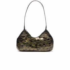 L'INTERVALLE Mollina Green Shiny Croco