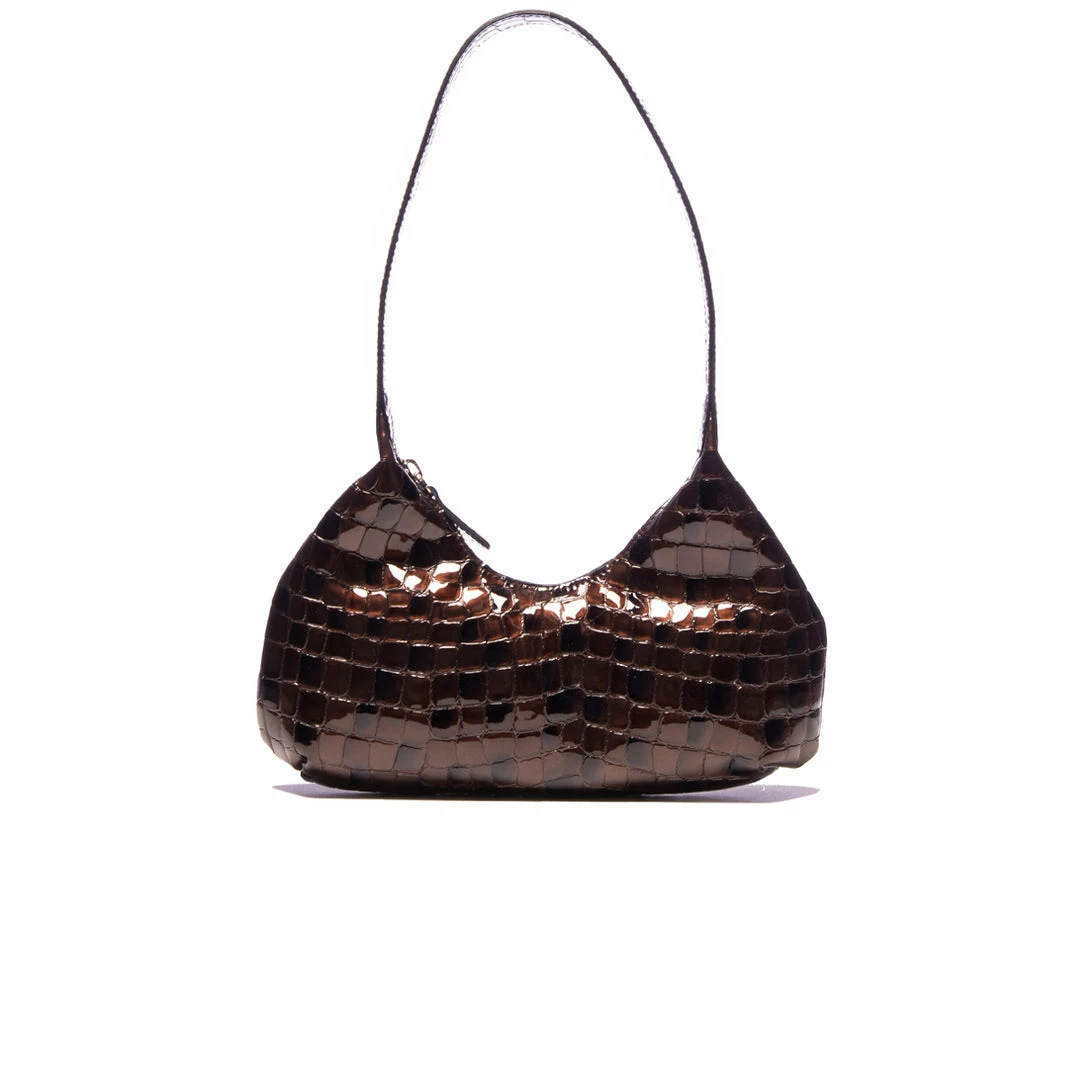 L'INTERVALLE WOMEN Mollina Brown Shiny Croco 1 L'INTERVALLE WOMEN Mollina Brown Shiny Croco