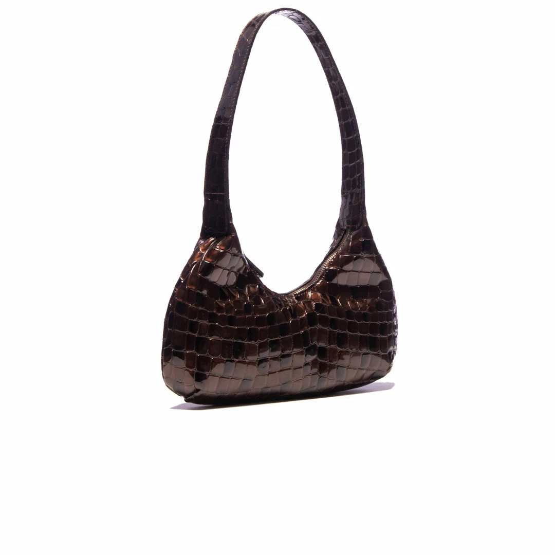 L'INTERVALLE WOMEN Mollina Brown Shiny Croco 2 L'INTERVALLE WOMEN Mollina Brown Shiny Croco