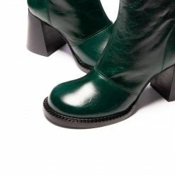 L'INTERVALLE Strasbourg Green Leather WOMEN 9 L'INTERVALLE Strasbourg Green Leather WOMEN