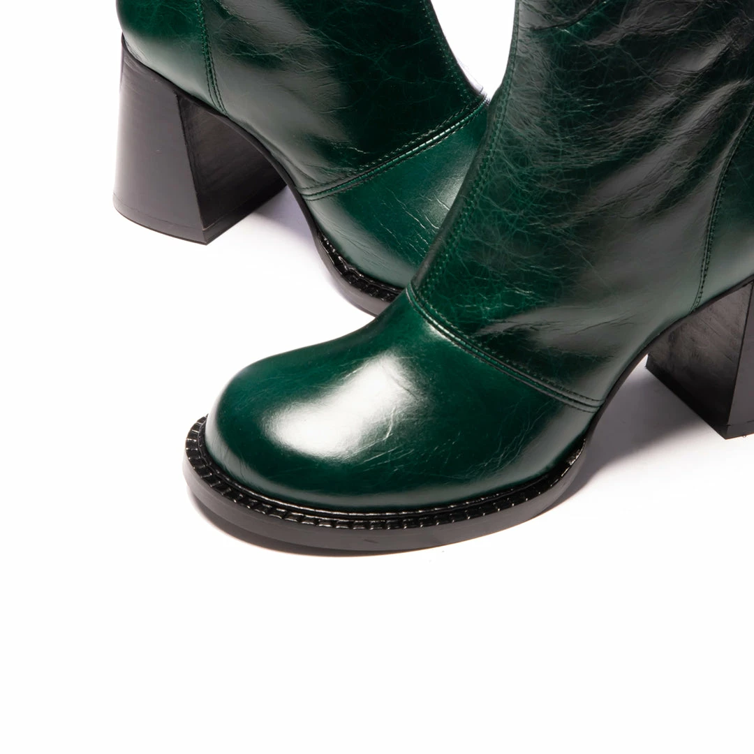 L'INTERVALLE Strasbourg Green Leather WOMEN 5 L'INTERVALLE Strasbourg Green Leather WOMEN