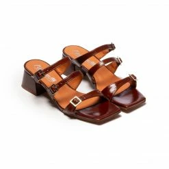 L'INTERVALLE Elounda Chestnut Leather WOMEN