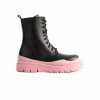 L'INTERVALLE Nagasaki Black Leather/Pink Sole WOMEN
