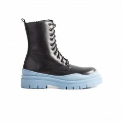 L'INTERVALLE WOMEN Nagasaki Black Leather/Blue Sole