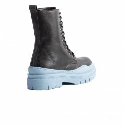 L'INTERVALLE WOMEN Nagasaki Black Leather/Blue Sole