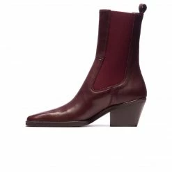 L'INTERVALLE Alacantra Bordeaux Leather