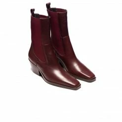 L'INTERVALLE Alacantra Bordeaux Leather