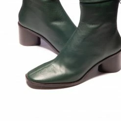 L'INTERVALLE WOMEN Rossio Green Leather
