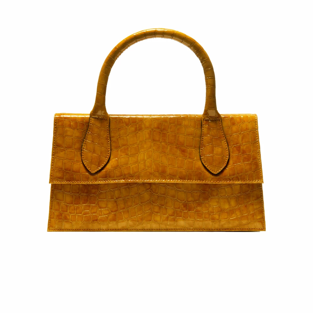 L'INTERVALLE Cameroon Tan Shiny Croco 1 L'INTERVALLE Cameroon Tan Shiny Croco