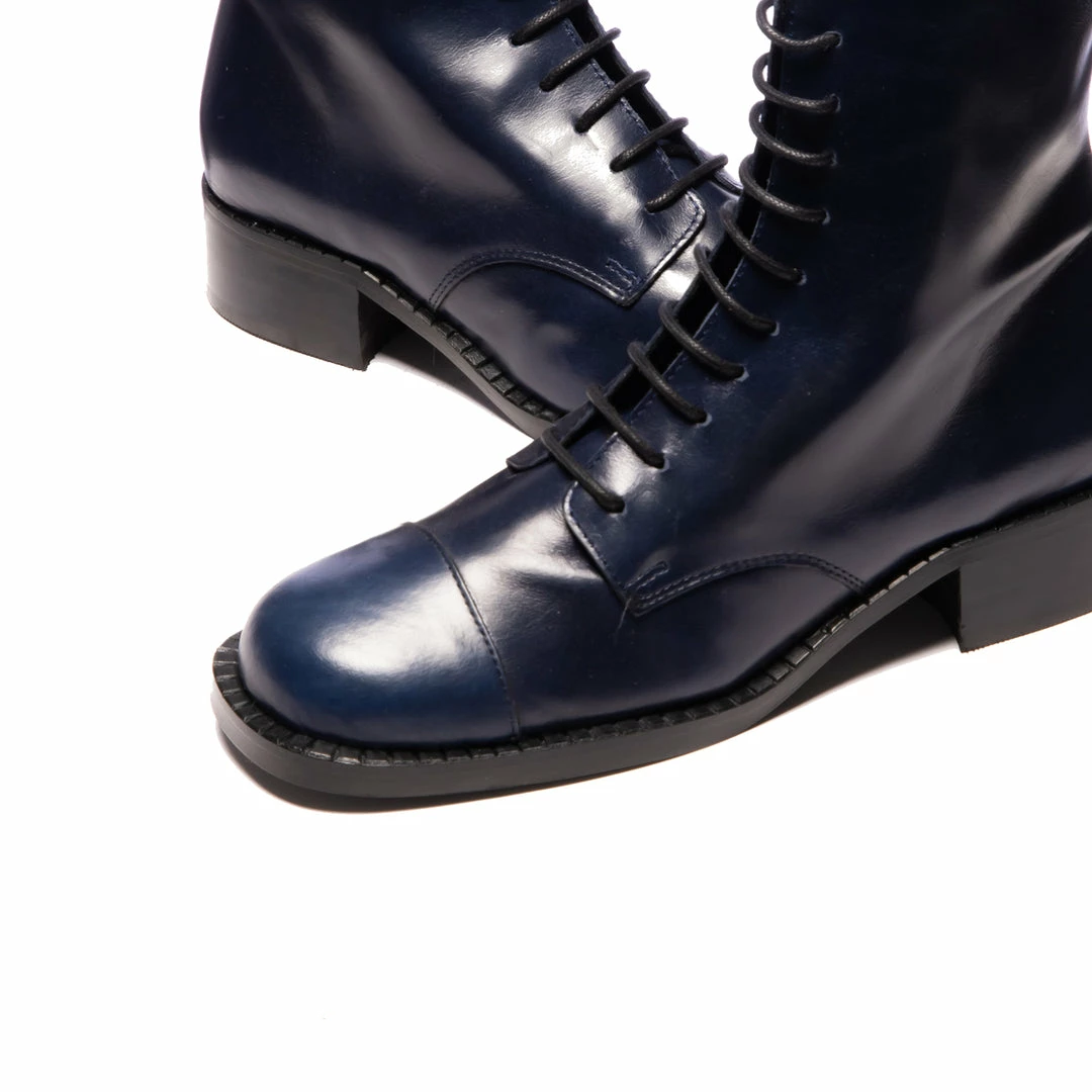 L'INTERVALLE Antibes Navy Leather WOMEN 5 L'INTERVALLE Antibes Navy Leather WOMEN