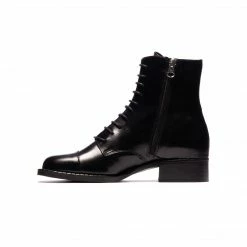 L'INTERVALLE Antibes Black Leather WOMEN