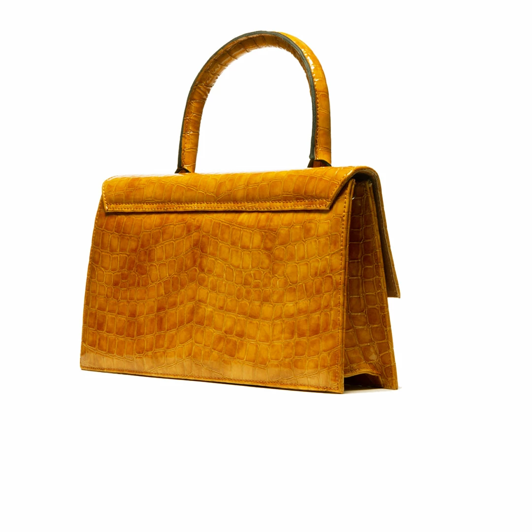 L'INTERVALLE Cameroon Tan Shiny Croco 3 L'INTERVALLE Cameroon Tan Shiny Croco