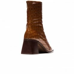 L'INTERVALLE Bogart Tan Shiny Croco