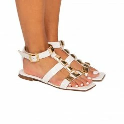 L'INTERVALLE Feya White Leather WOMEN