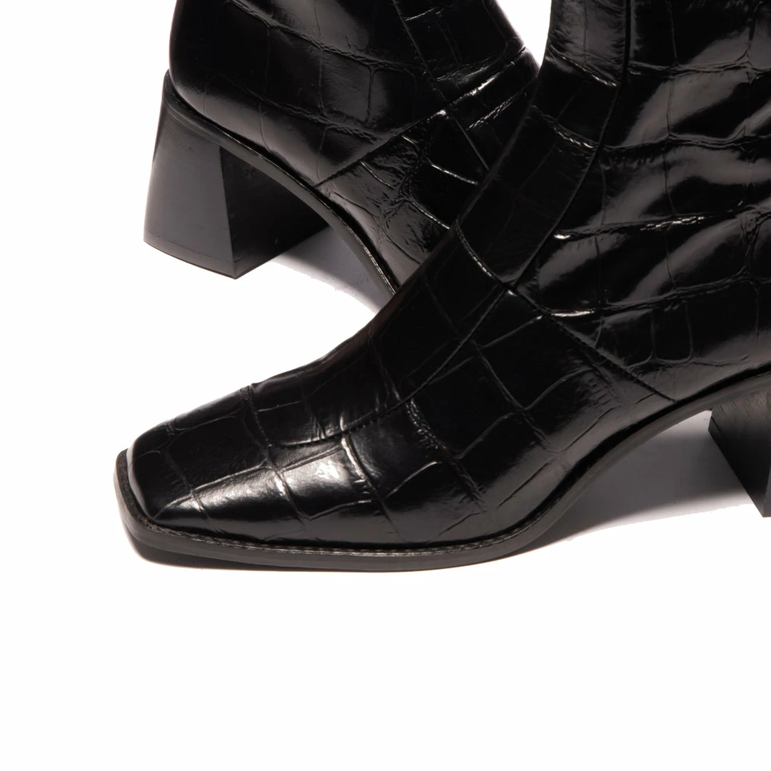 L'INTERVALLE Bendigo Black Croco WOMEN 5 L'INTERVALLE Bendigo Black Croco WOMEN