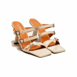 L'INTERVALLE WOMEN Stalida Off White Leather