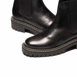 L'INTERVALLE Mansfield Black Leather WOMEN