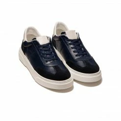 L'INTERVALLE Archer Deep Blue Leather MEN