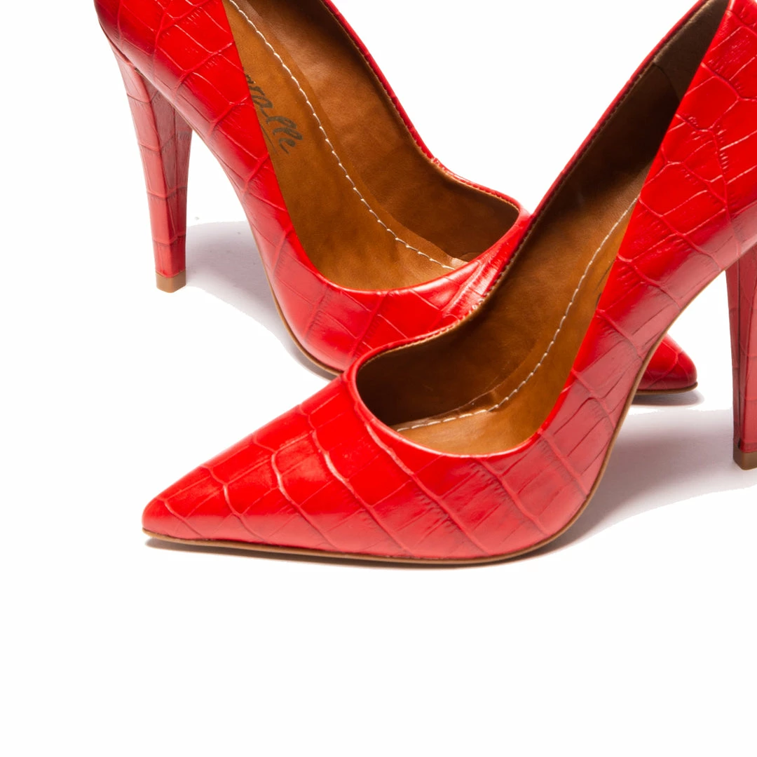 L'INTERVALLE Kyla True Red Croco 5 L'INTERVALLE Kyla True Red Croco