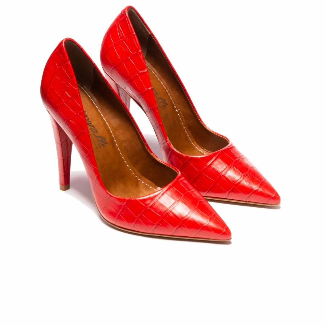 L'INTERVALLE Kyla True Red Croco 2 L'INTERVALLE Kyla True Red Croco