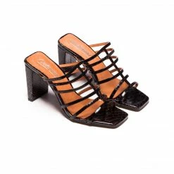 L'INTERVALLE WOMEN Souad Black Vintage Snake