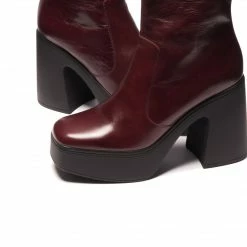 L'INTERVALLE WOMEN Bolzano Burgundy Leather