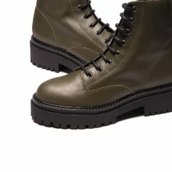 L'INTERVALLE WOMEN Bellevue Khaki Leather