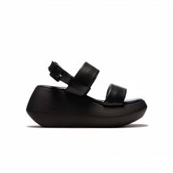 L'INTERVALLE WOMEN Flutter Black Leather