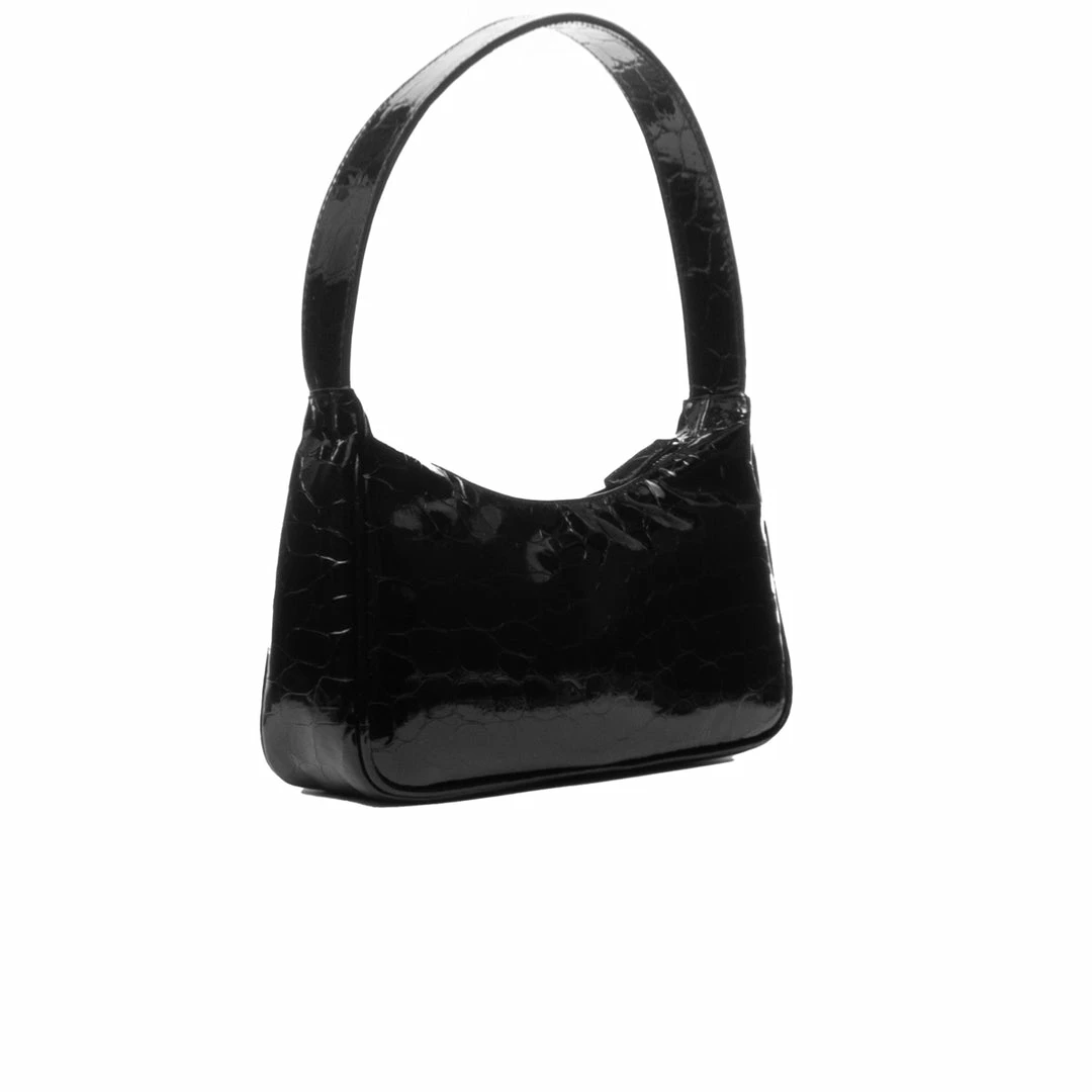 L'INTERVALLE City Black Shiny Croco 2 L'INTERVALLE City Black Shiny Croco