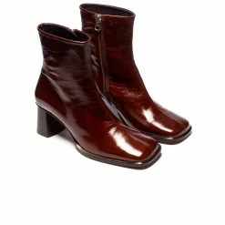 L'INTERVALLE WOMEN Swan Chestnut Leather