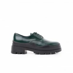 L'INTERVALLE Chatou Green Leather WOMEN