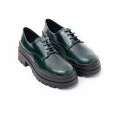 L'INTERVALLE Chatou Green Leather WOMEN