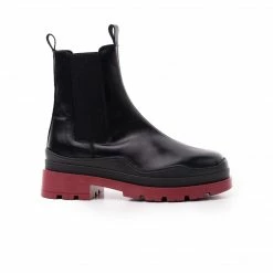 L'INTERVALLE WOMEN Creusot Black Leather / Red Sole