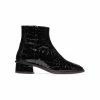 L'INTERVALLE Galway Black Croco Leather